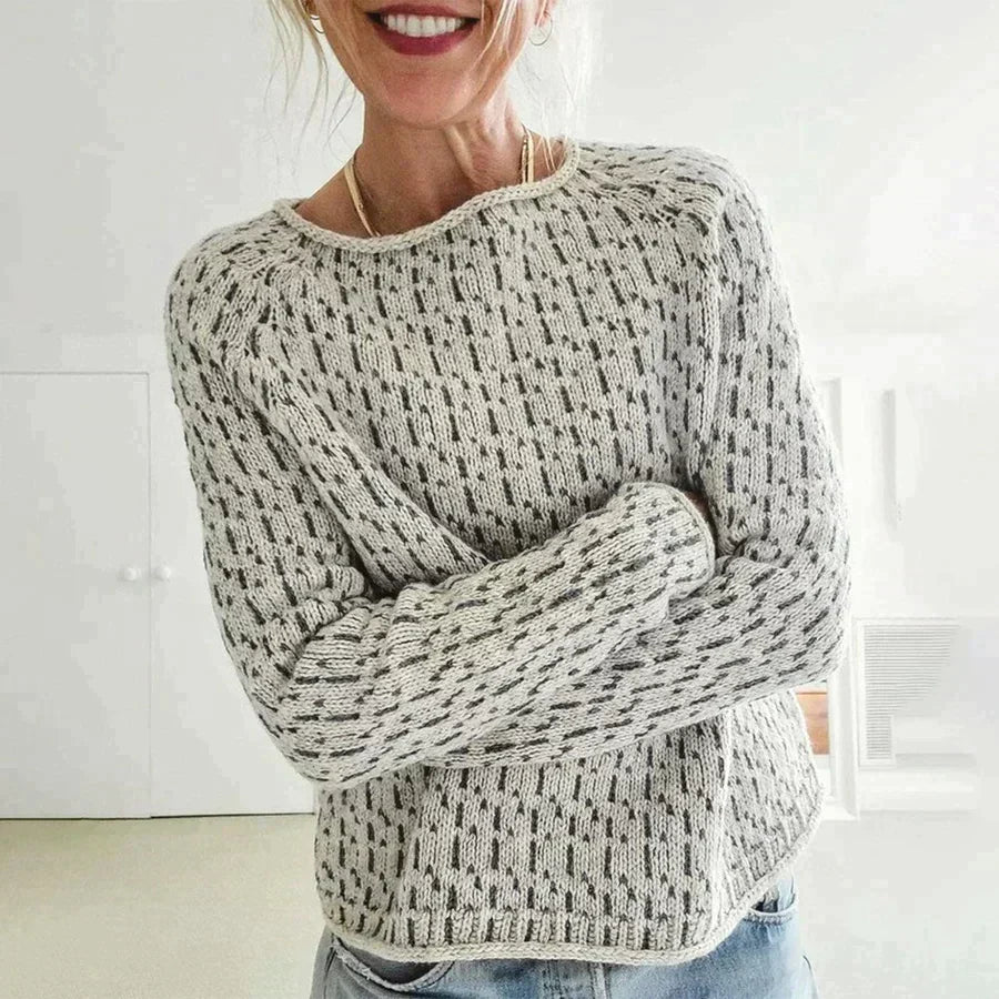 Mila - Elegante Grijze Pullover